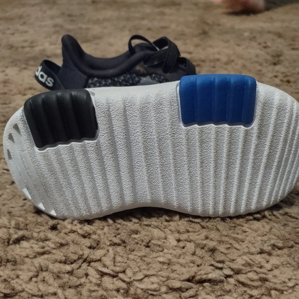 adidas Kids Black Mesh Athletic Sneakers